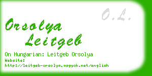 orsolya leitgeb business card